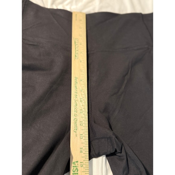 MTA Sport Womens Black Activewear Leggings Plus Size 2X Zipper Pocket Athleisure - Picture 8 of 12